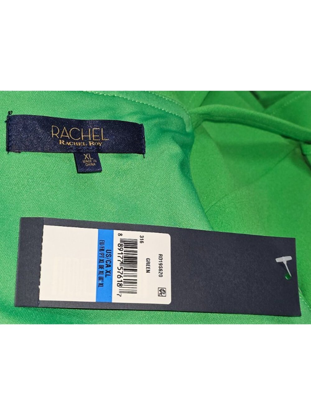 NWT Rachel Rachel Roy Women's Green Marcella Drapey Sheath Dress Size XL 2441 - Picture 8 of 16
